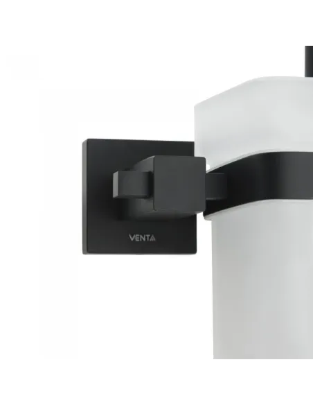 Ершик для унитаза Venta V350B настенный, матовое стекло, черный - 3