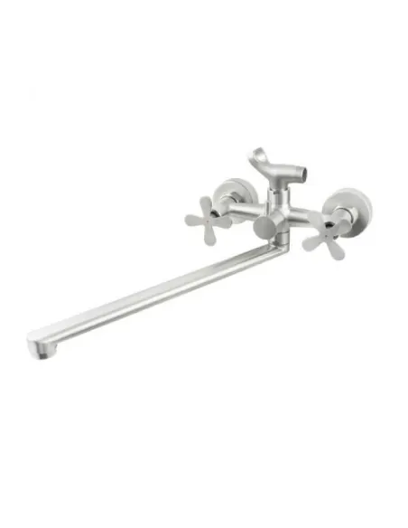 Смеситель для ванны Venta VK343DS, нержавеющая сталь, сатин - 1