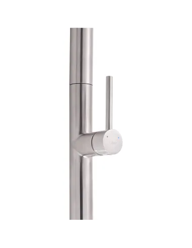 Змішувач для кухні з висувним виливом Q-Tap Lenicka QTLEN9138103UN Brushed Nickel PVD - 6