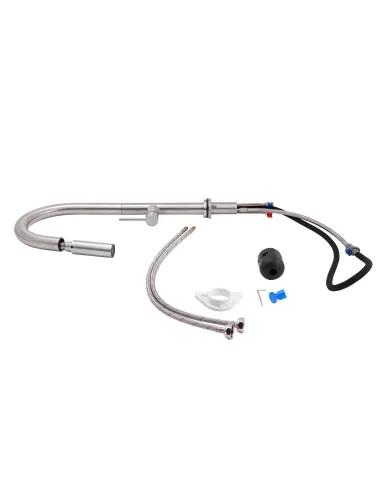 Змішувач для кухні з висувним виливом Q-Tap Lenicka QTLEN9138103UN Brushed Nickel PVD - 7