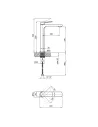Змішувач для ванни та раковини Q-Tap Slavonice QTSLV10H42103C Chrome - 2