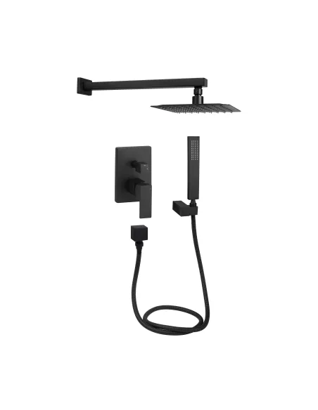 Душевая система Q-Тap Aquarius QTAQA64103NGB Black Matt скрытого монтажа - 1 Душевая система Q-Тap Aquarius QTAQA64103NGB Black Matt скрытого монтажа - 1