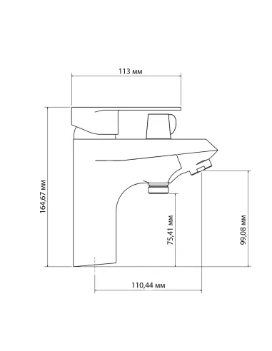 Смеситель для ванны Lidz Tani 011F LDTAN011FCRM44977 Chrome - 2