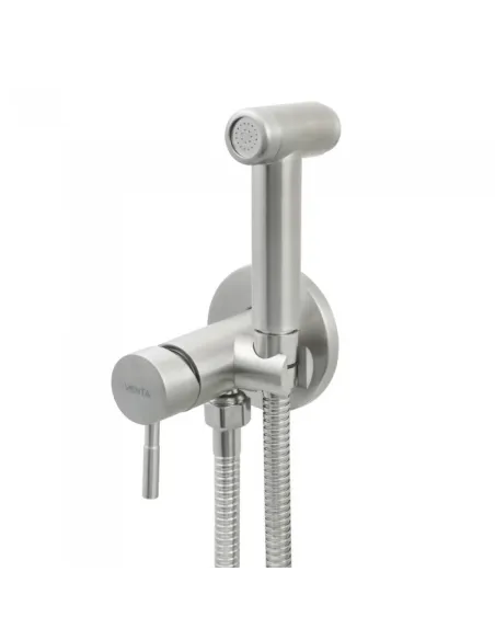 Змішувач з гігієнічним душем Venta VS202VS, нержавіюча сталь, сатин - 1