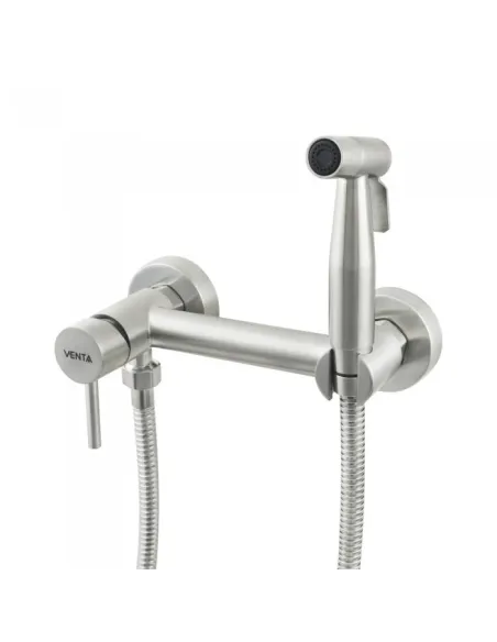 Змішувач з гігієнічним душем Venta VS223NS, нержавіюча сталь, сатин - 1