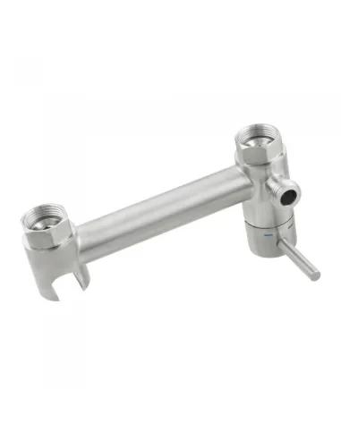 Змішувач з гігієнічним душем Venta VS223NS, нержавіюча сталь, сатин - 2