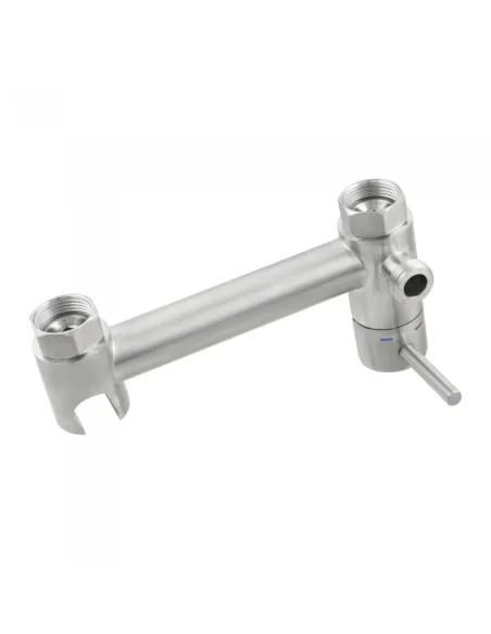 Змішувач з гігієнічним душем Venta VS223NS, нержавіюча сталь, сатин - 2