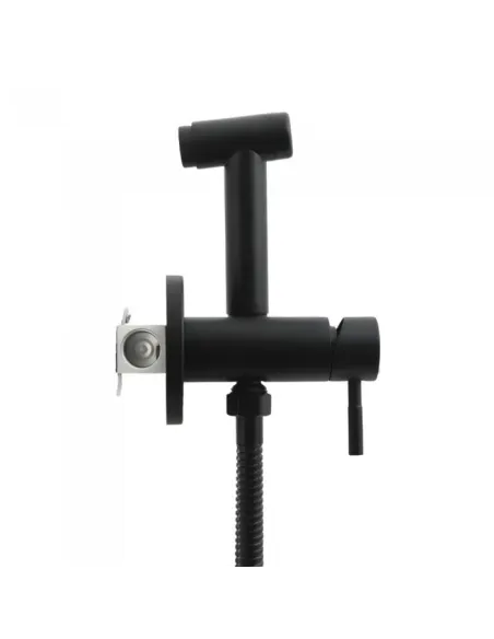 Змішувач із гігієнічним душем Venta VS202VB, нержавіюча сталь, чорний - 2