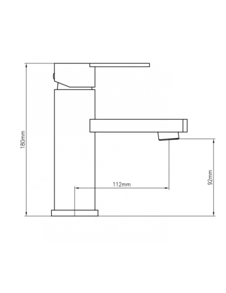 Смесители для умывальника скрытого монтажа Venta VT145MC, цинковый сплав, хром - 4