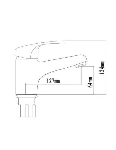 Змішувачі для умивальника прихованого монтажу Venta VB135SC, цинковий сплав, хром - 4