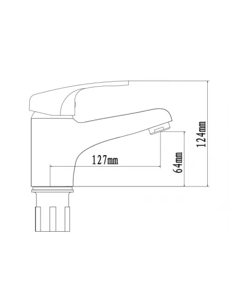 Смесители для умывальника скрытого монтажа Venta VB135SC, цинковый сплав, хром - 4