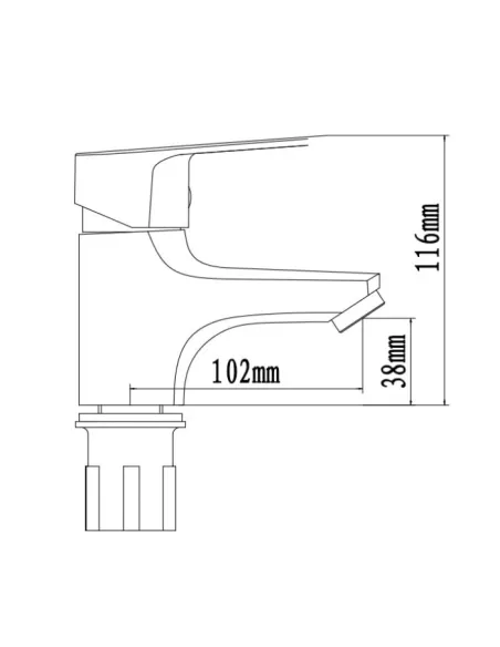 Смесители для умывальника скрытого монтажа Venta VP115SC, цинковый сплав, хром - 4