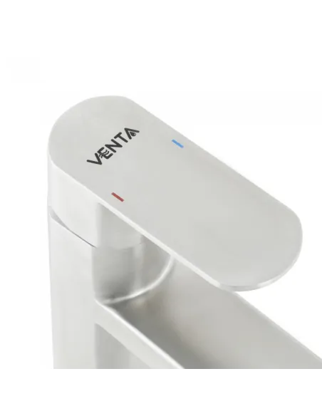 Смесители для умывальника скрытого монтажа Venta VL103MS, нержавеющая сталь, сатин - 3