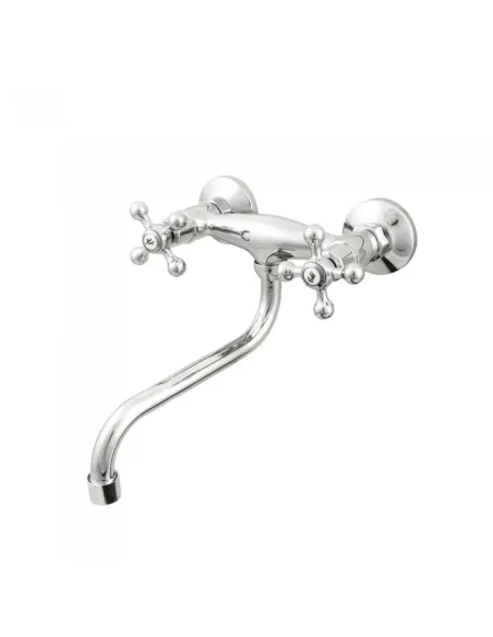 Змішувач для кухні двовентильний Venta VM415LC, цинковий сплав, хром - 1