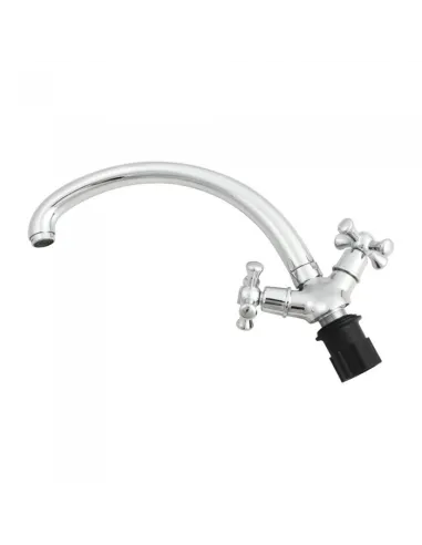 Змішувач для кухні двовентильний Venta VG415UC, цинковий сплав, хром - 2