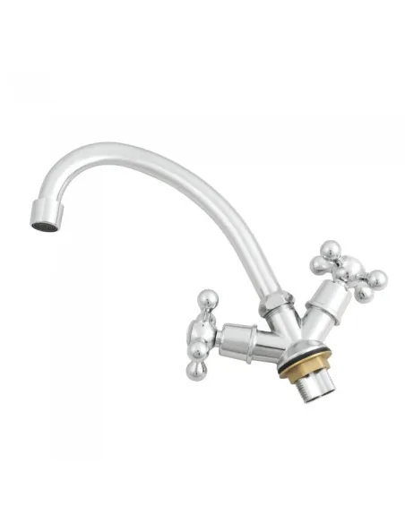 Змішувач для кухні двовентильний Venta VM415UC, цинковий сплав, хром - 2