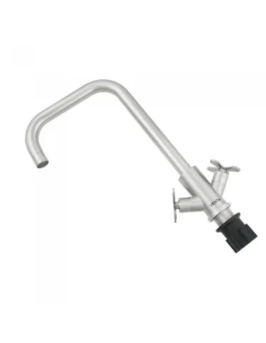 Змішувач для кухні двовентильний Venta VK403FS, нержавіюча сталь, сатин - 3