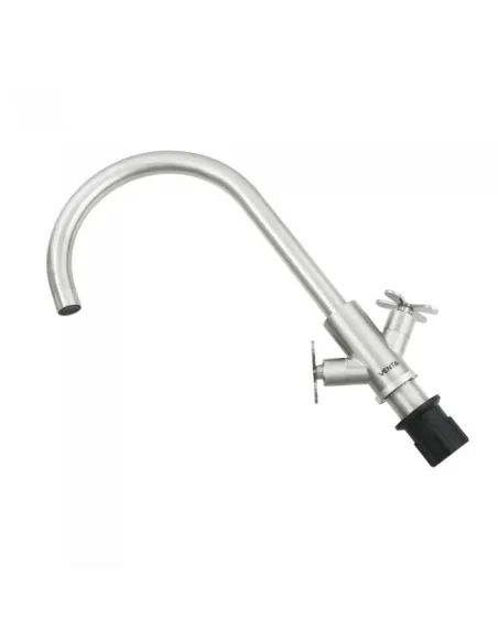 Змішувач для кухні двовентильний Venta VК403US, нержавіюча сталь, сатин - 3