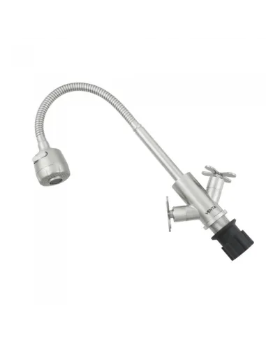 Смеситель для кухни двухвентильный Venta VК422SS, рефлекторний гусак, нержавеющая сталь, сатин - 2