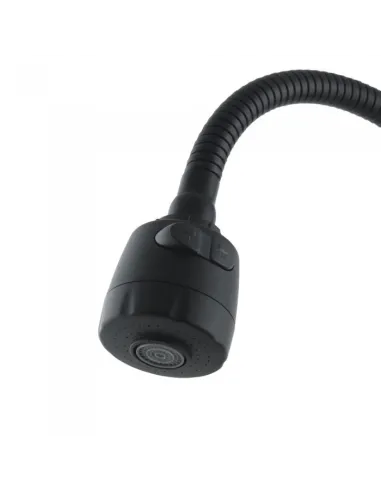 Змішувач для кухні Venta VS422SB, рефлекторний гусак, нержавіюча сталь, чорний - 3