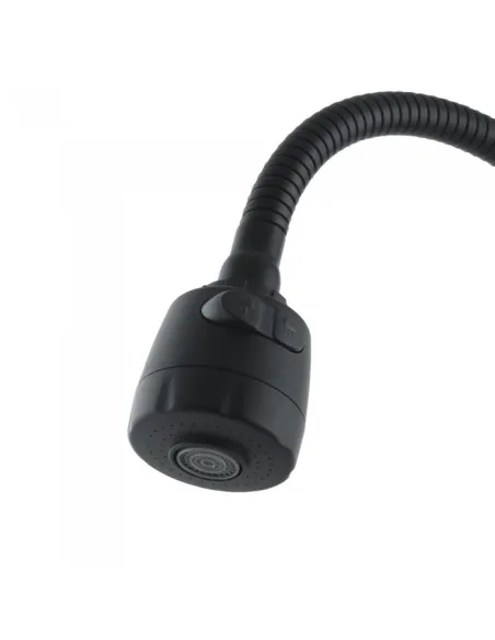 Змішувач для кухні Venta VS422SB, рефлекторний гусак, нержавіюча сталь, чорний - 3