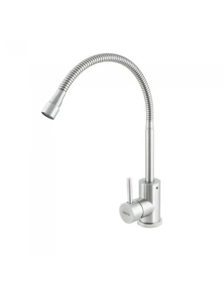 Змішувач для кухні Venta VS412SS, рефлекторний гусак, нержавіюча сталь, сатин - 1