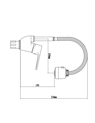 Смеситель для кухни Venta VP415RC, рефлекторний гусак, цинковый сплав, хром - 3