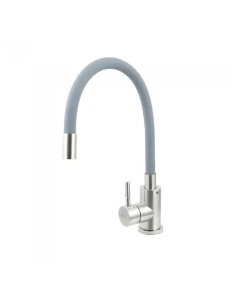 Смеситель для кухни с гибким изливом Venta VS452SG, нержавеющая сталь, серый - 1