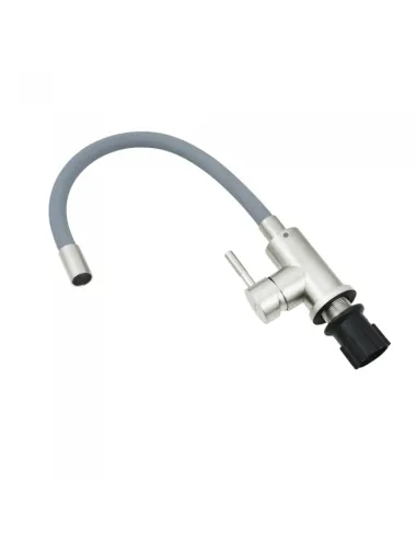 Змішувач для кухні з гнучким виливом Venta VS452SG, нержавіюча сталь, сірий - 2