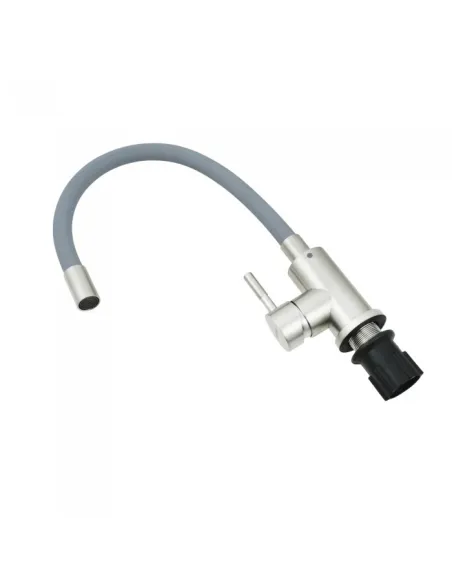 Змішувач для кухні з гнучким виливом Venta VS452SG, нержавіюча сталь, сірий - 2