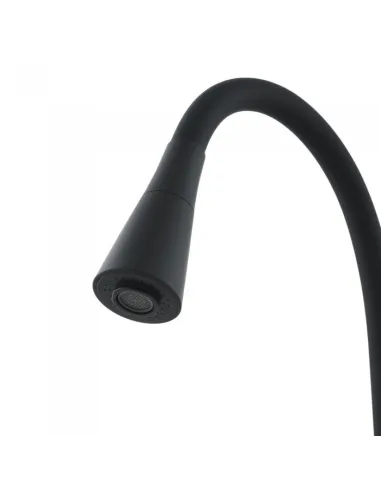 Смеситель для кухни с гибким изливом Venta VS473SB, черный гофрогусак с душевой насадкой - 2