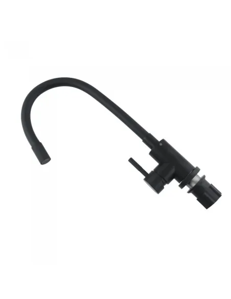 Змішувач для кухні з гнучким виливом Venta VS442SB, нержавіюча сталь, чорний - 2