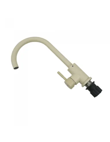 Змішувач для кухні з гнучким виливом Venta VS402UP, нержавіюча сталь, бежевий - 2