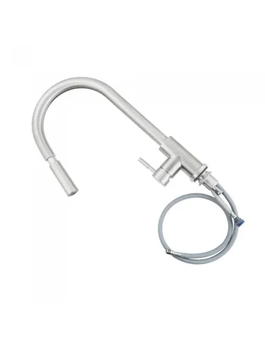 Смеситель для кухни с выдвижным изливом Venta VS42UЕS, нержавеющая сталь, сатин - 3