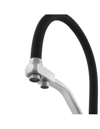 Змішувачі для кухні з підключенням до фільтру Venta VS823AB, нержавіюча сталь, чорний гофровилив - 3