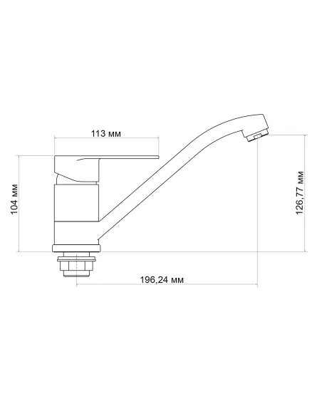 Смеситель для кухни Lidz Tani 003 LDTAN003CRM44968 Chrome - 2