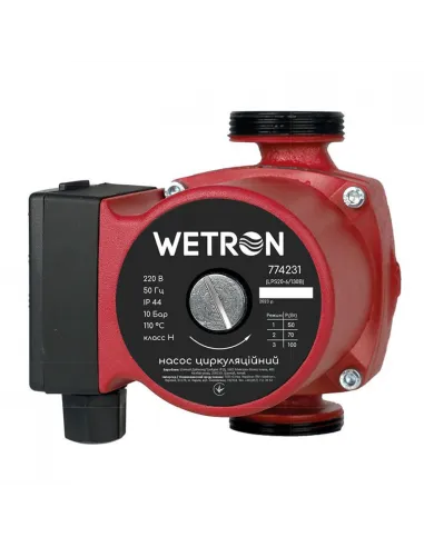 Циркуляційний насос Wetron 774233 0.1 кВт, з гайками - 1