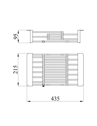 Корзина для кухонной мойки Lidz K01B, нержавеющая сталь - 2