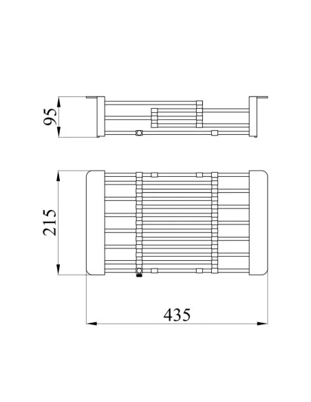 Корзина для кухонной мойки Lidz K01B, нержавеющая сталь - 2