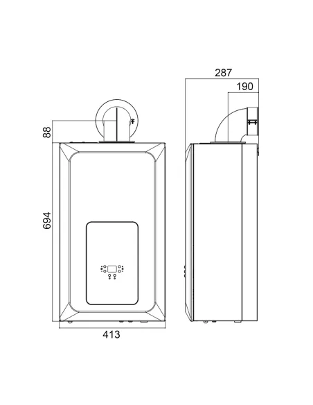 Котел газовый Airfel Elegant 18 кВт, турбированный - 2