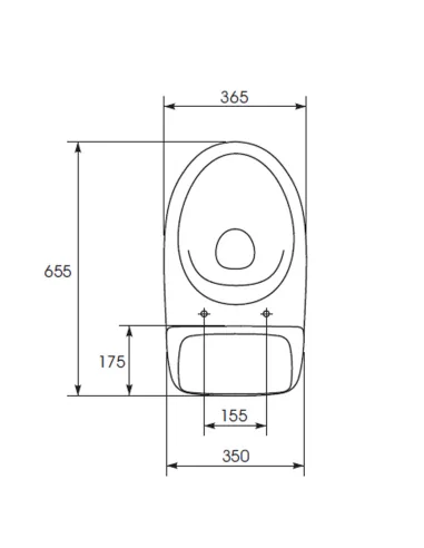 Унитаз компакт Cersanit 771 Еko 031, 3/6 л, нижний подвод воды, косой слив, сиденье полипропилен - 4