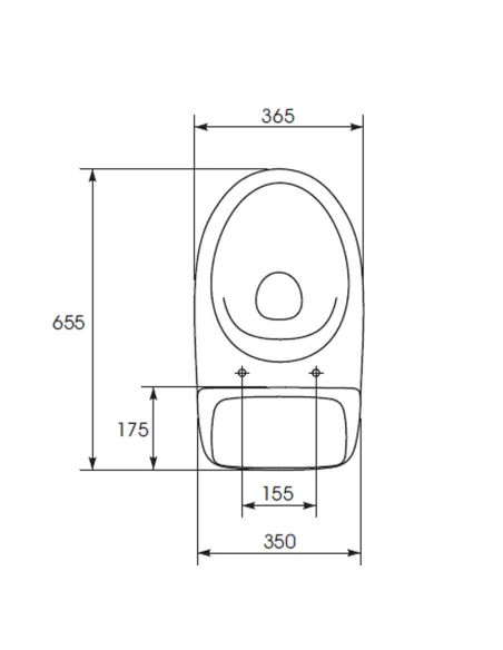 Унитаз компакт Cersanit 771 Еko 031, 3/6 л, нижний подвод воды, косой слив, сиденье полипропилен - 4