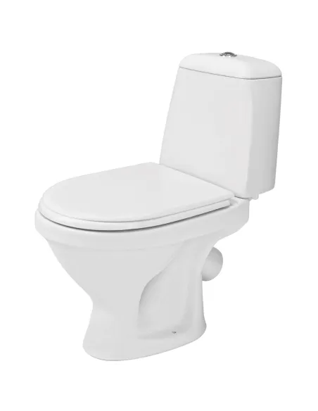 Унитаз компакт Cersanit 437 Еko Е031, 3/6 л, нижний подвод воды, косой слив, сиденье дюропласт - 1