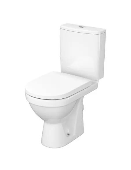 Унитаз компакт Cersanit 779 Zip Simple On 011, 3/5 л, нижний подвод воды, горизонтальный слив, сиденье дюропласт лифт - 1