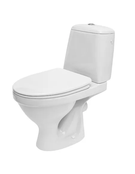 Унитаз компакт Cersanit 799 Еko Simple On 010, 3/6 л, боковой подвод воды, прямой слив, сиденье дюропласт - 1