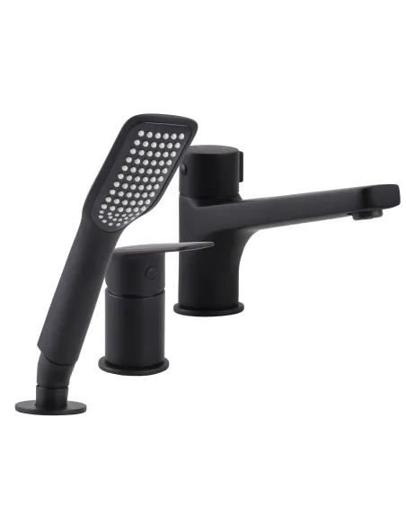 Смеситель для ванны Topaz Capri TCA-15111-H43-BL, черный, скрытого монтажа - 6