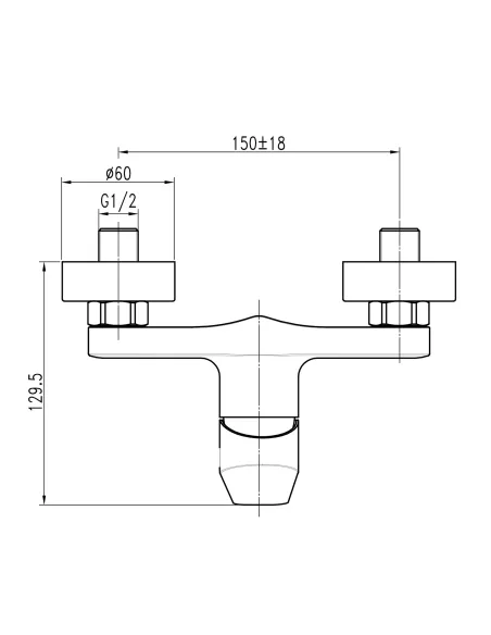 Смеситель для душа Topaz Capri TCA-15701-H43 с душевым набором, скрытого монтажа - 6