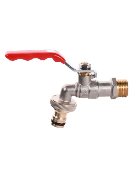 Кран для полива шаровый Quality Professional NV-QP155 1/2 дюйма с коннектором - 1