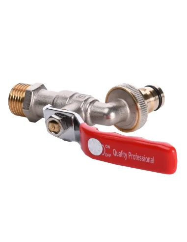 Кран для полива шаровый Quality Professional NV-QP155 1/2 дюйма с коннектором - 4