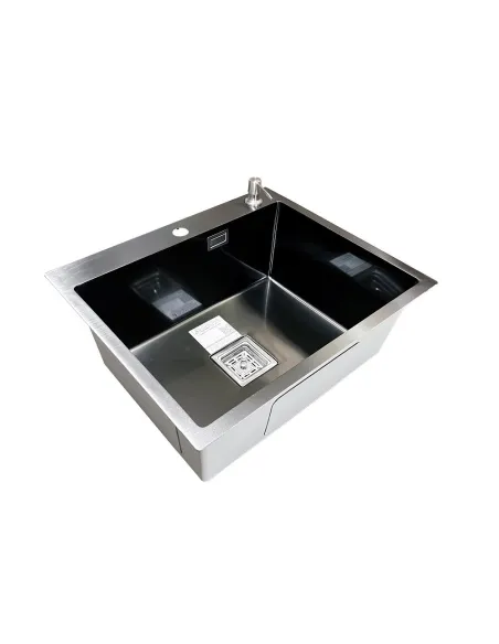 Кухонная мойка прямоугольная Romzha Arta Nova U-550 Max BL с дозатором и корзиной, 600 х 500 х 230 мм - 4